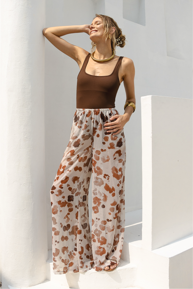 Calça Pantalona Onça