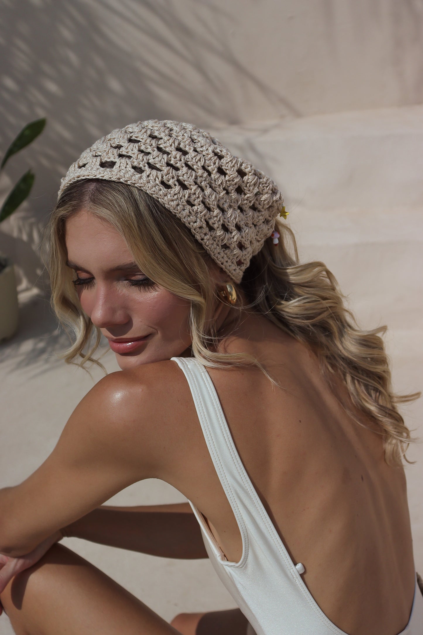 Bandana Crochê | Marfim