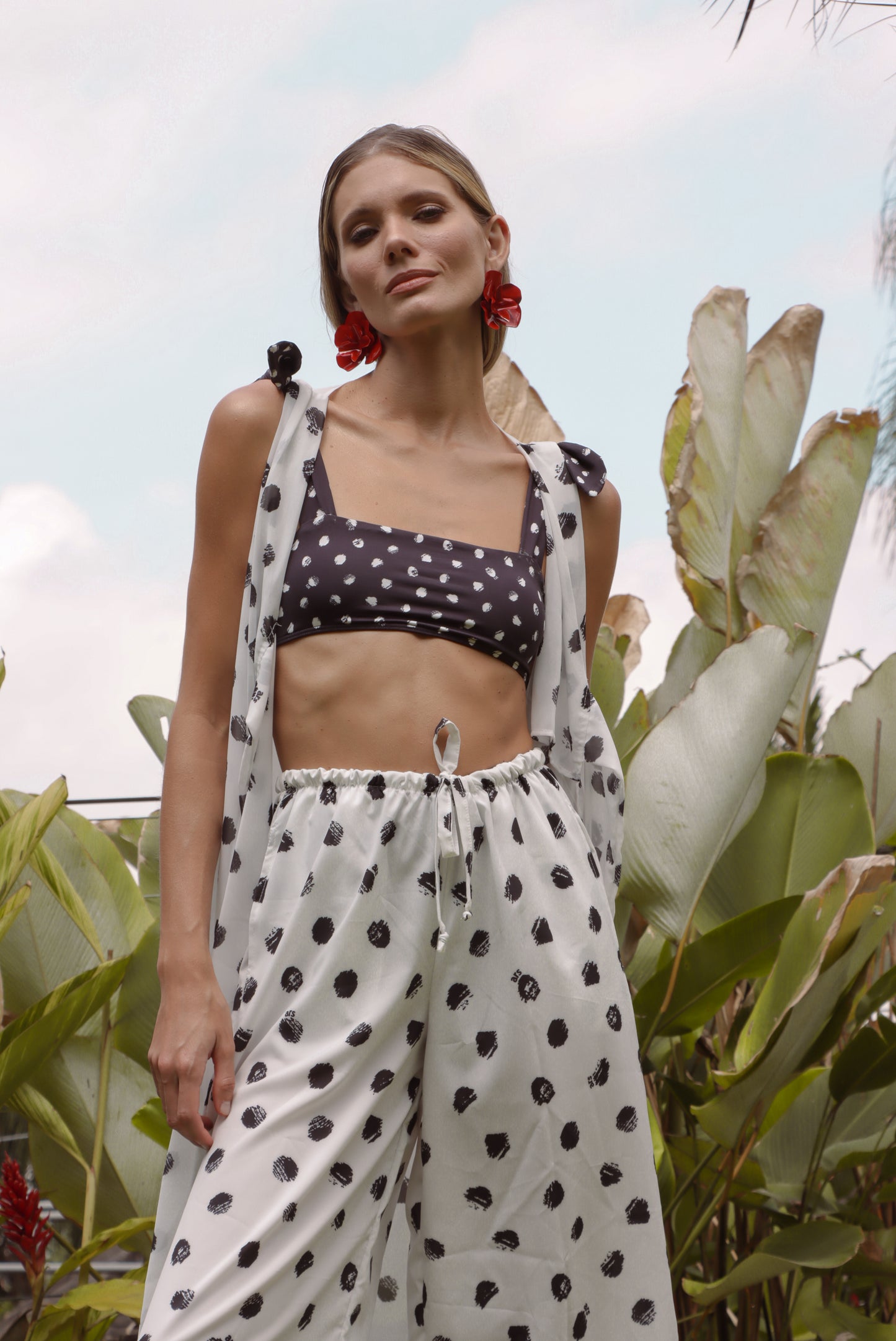 Calça Amarração Latte