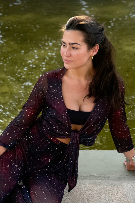 Casaqueto Amarração Tule Sonho