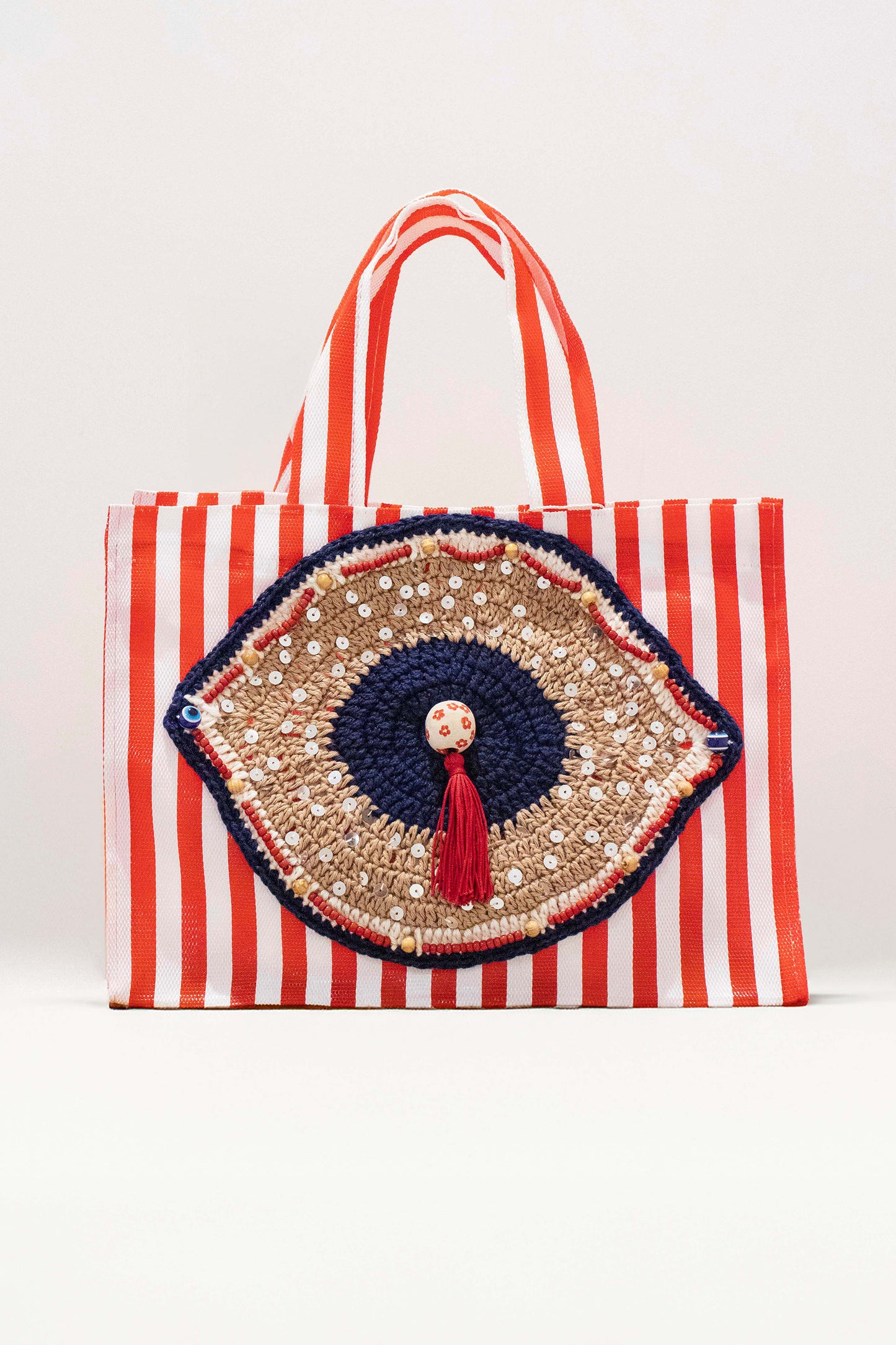 Mini Bolsa Vermelho Náutico
