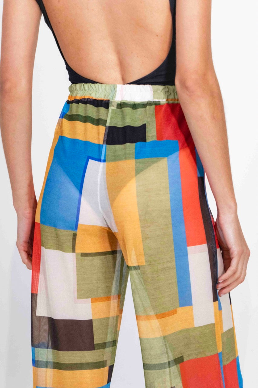 Calça Tule Mosaico de Verão