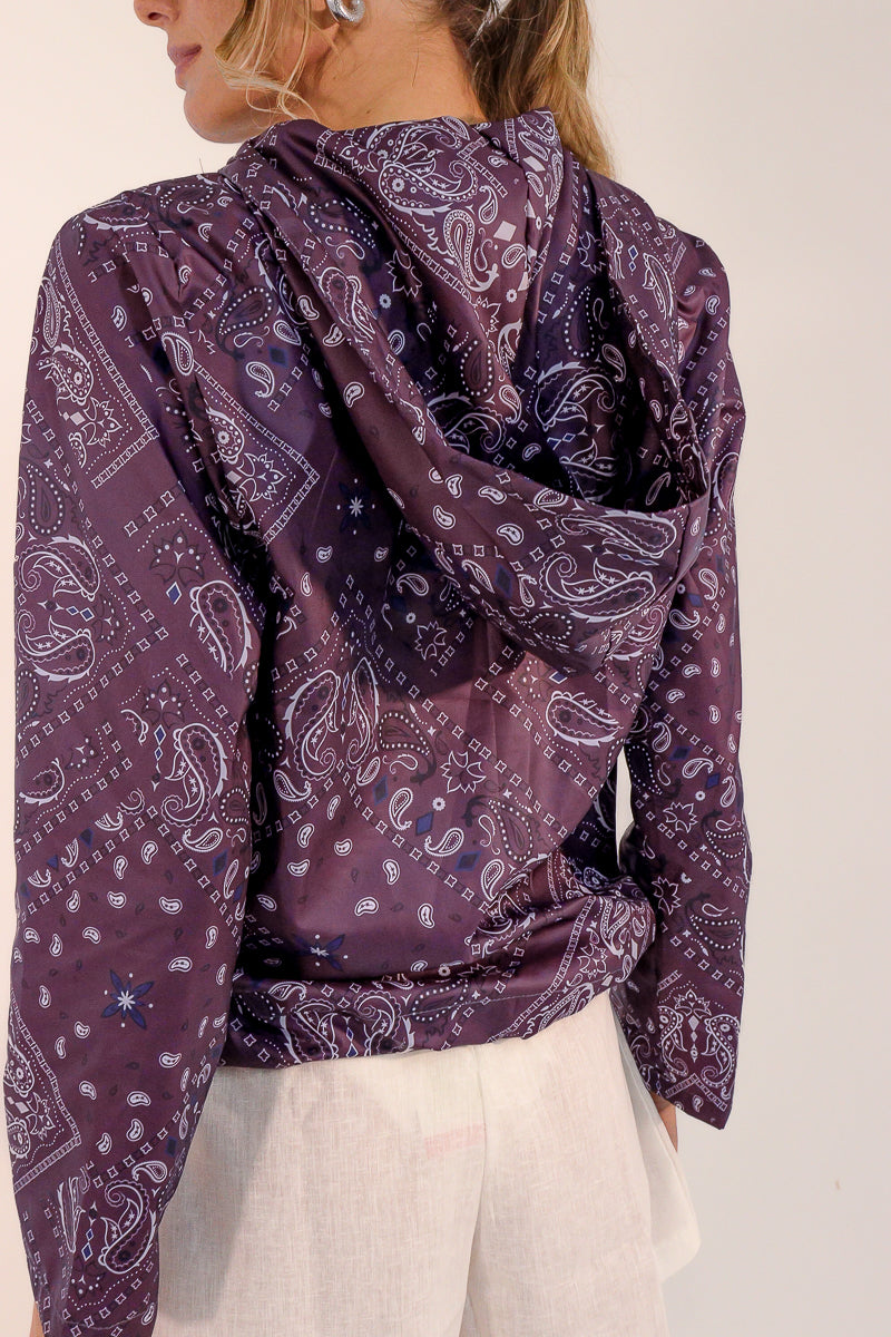 Jaqueta Paisley Raisin