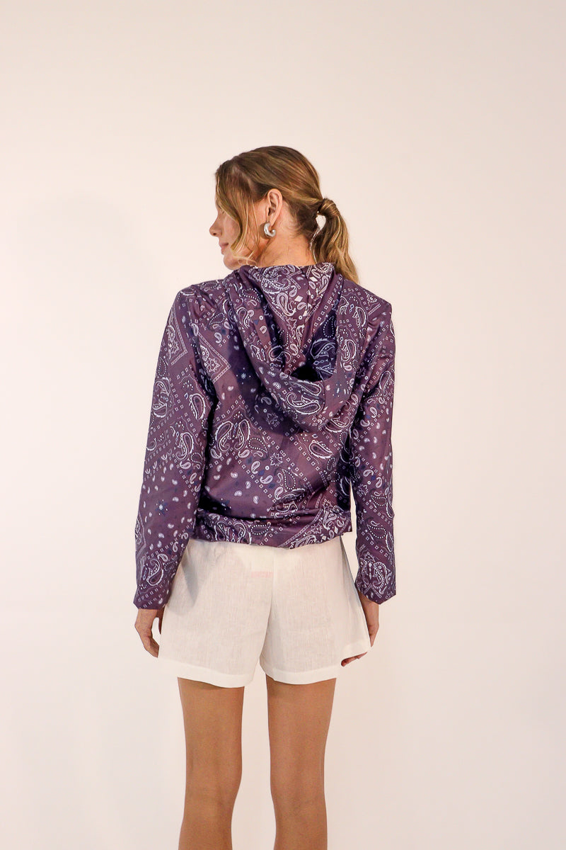 Jaqueta Paisley Raisin