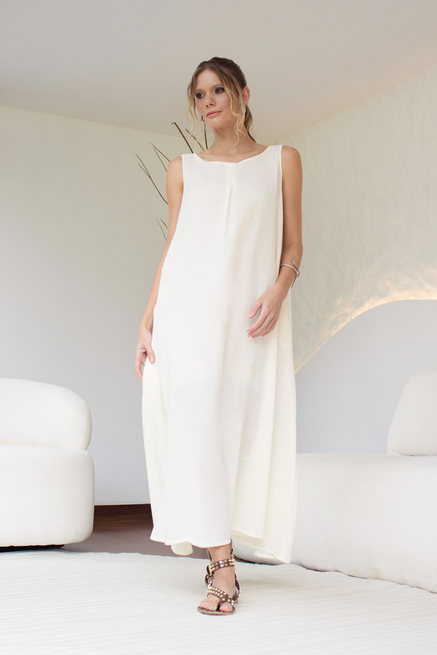 Vestido Positano Off White