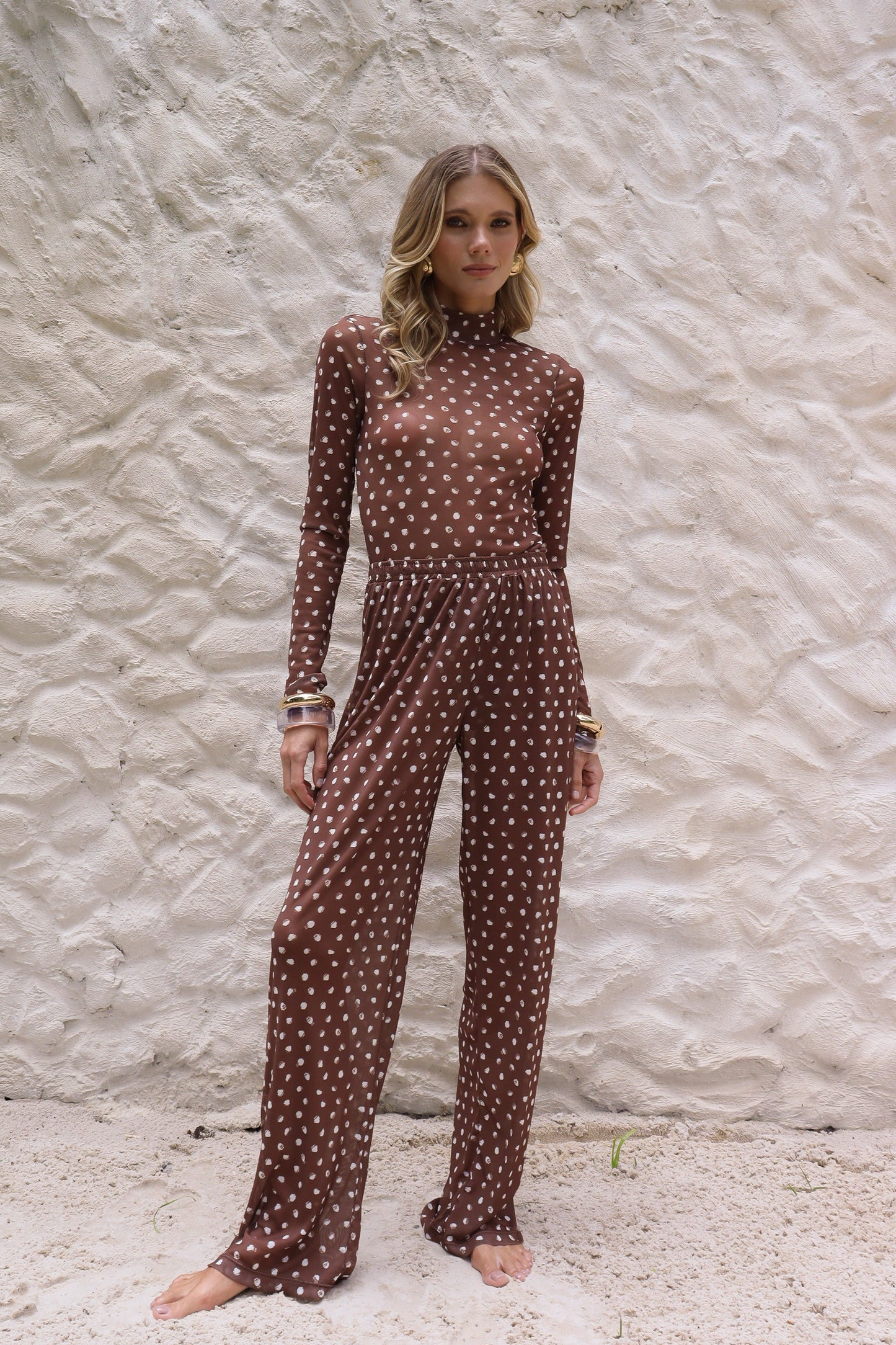 Calça Tule Cacao Petit