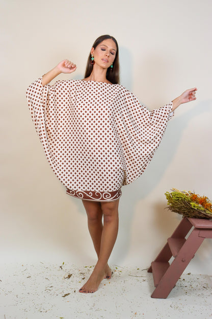 Vestido Amplo Ouro de Mina