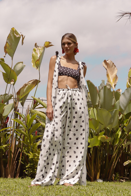 Calça Amarração Latte