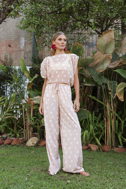 Blusa Amarração Creme