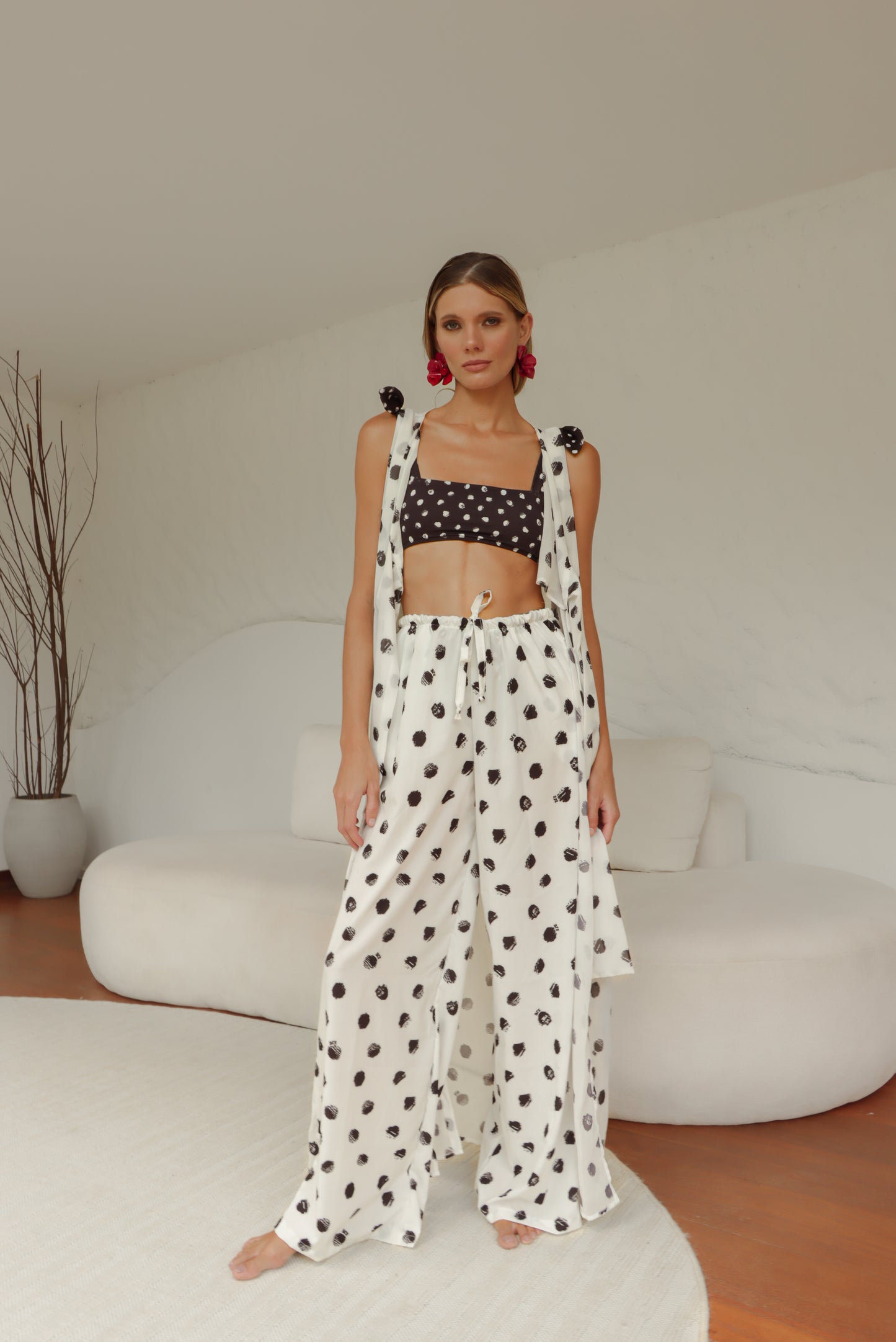 Túnica Amarração Latte