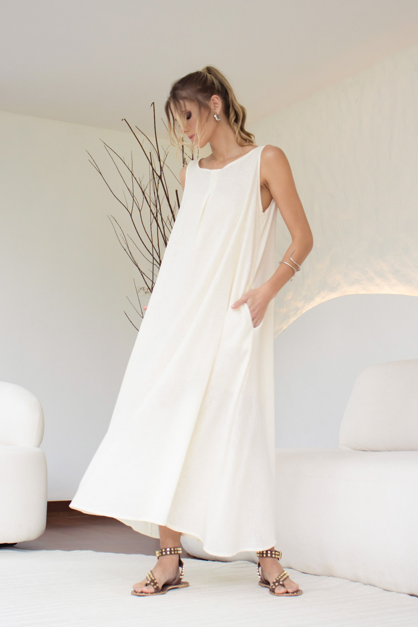 Vestido Positano Off White