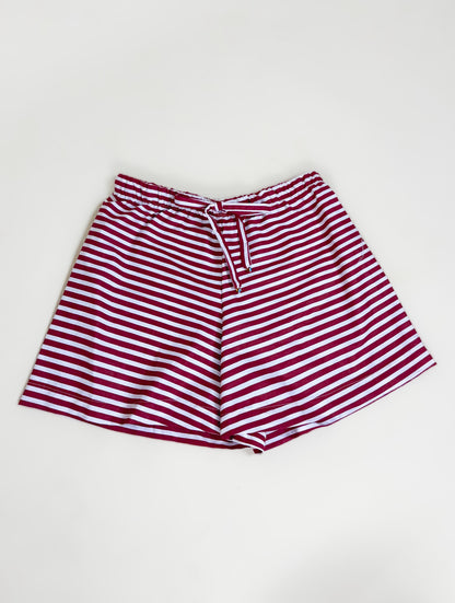 Short Comfy Listras Vinho