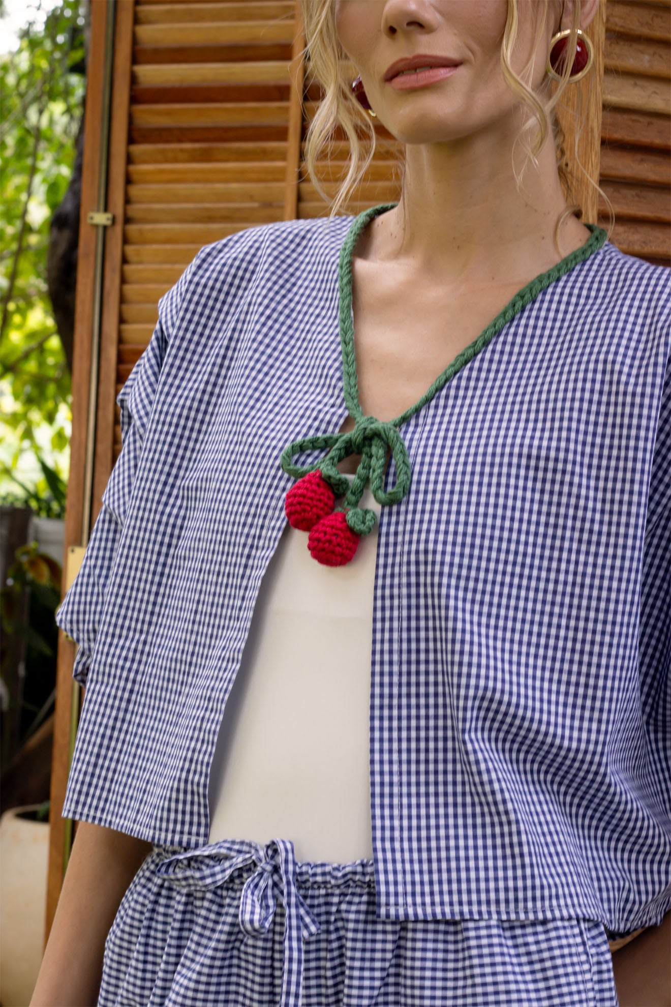 Bata Pregas Bleu Vichy