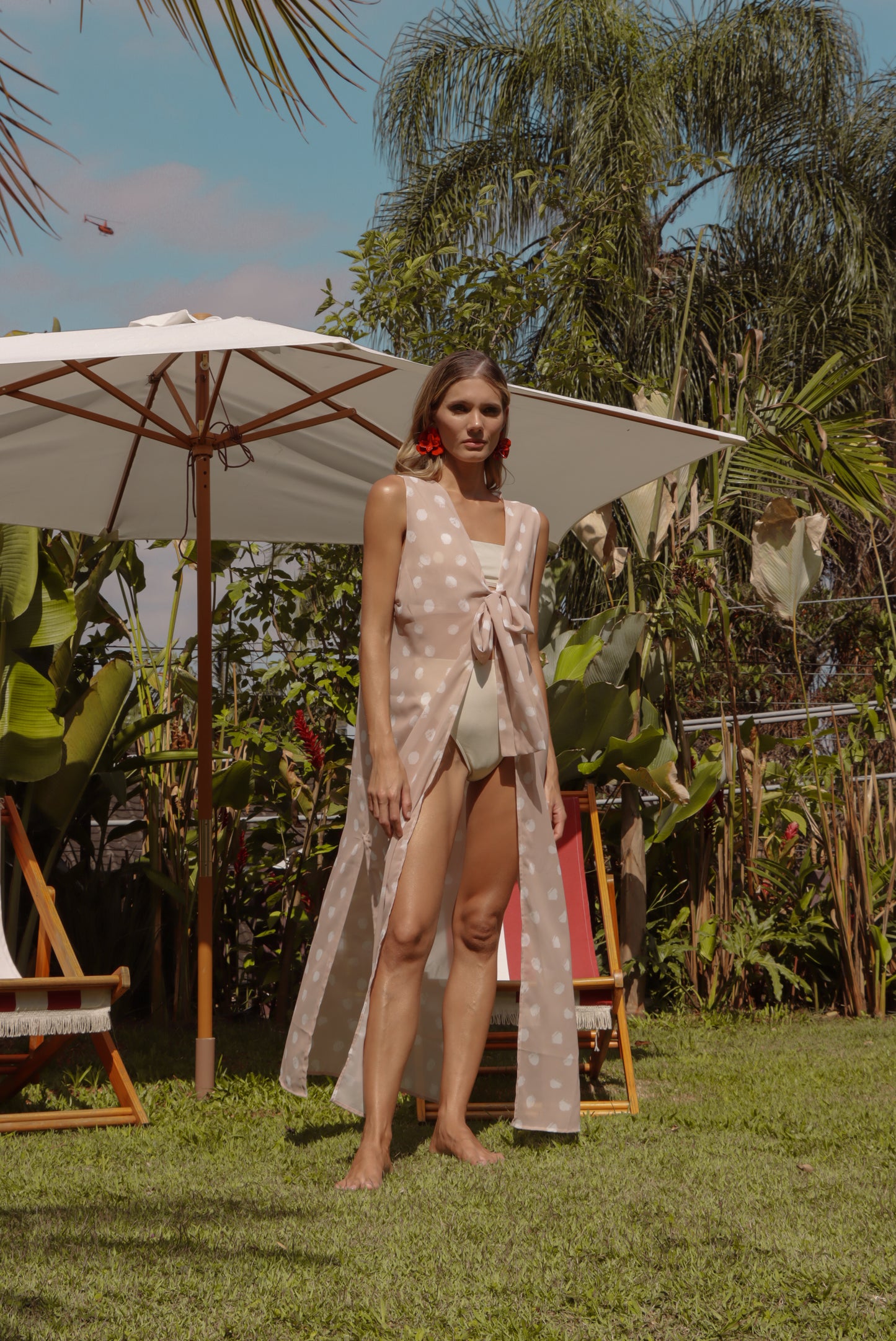 Túnica Amarração Creme