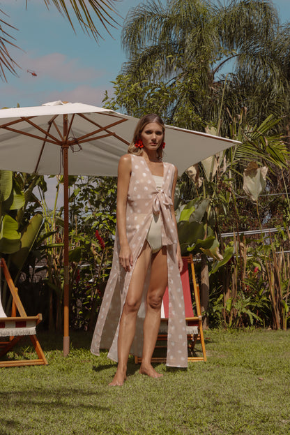 Túnica Amarração Creme