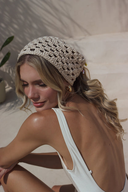 Bandana Crochê | Marfim