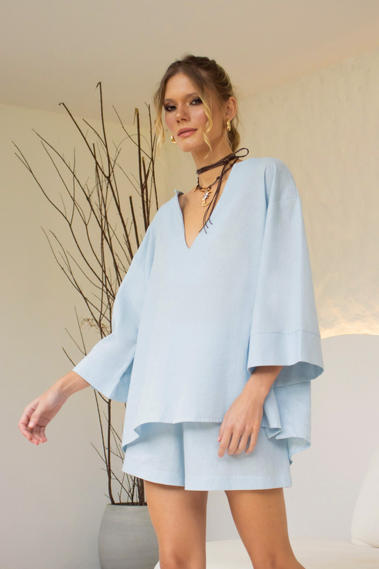 Bata Toscana Azul Bebê