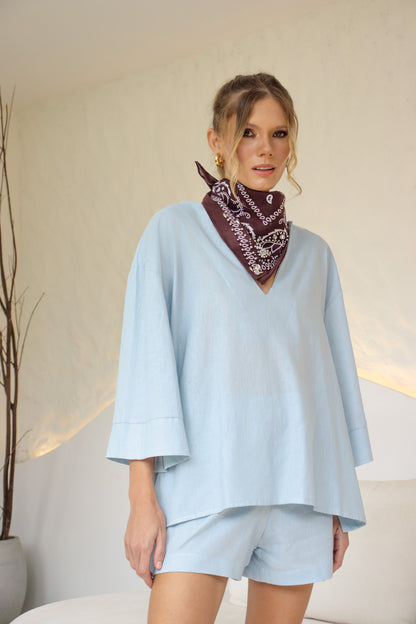 Short Toscana Azul Bebê