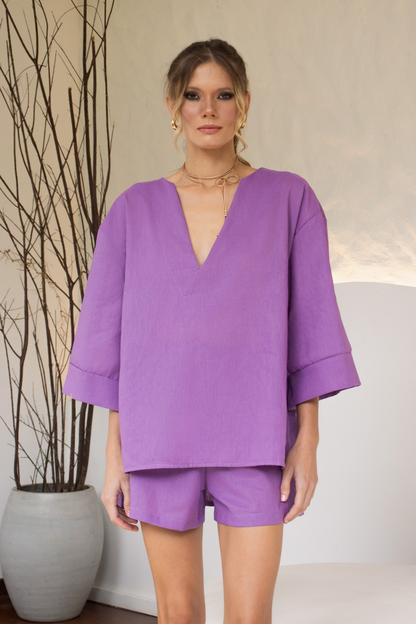 Short Toscana Lilás