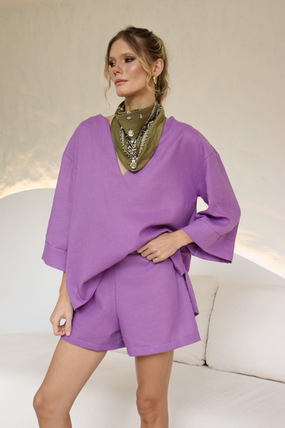 Short Toscana Lilás