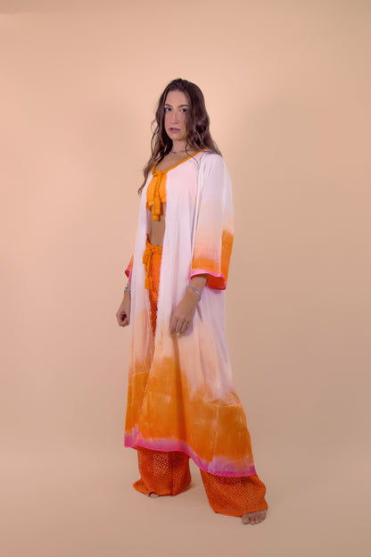 Calça Renda Guipir Axé Laranja