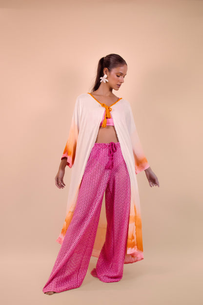 Calça Renda Guipir Mimo Pink