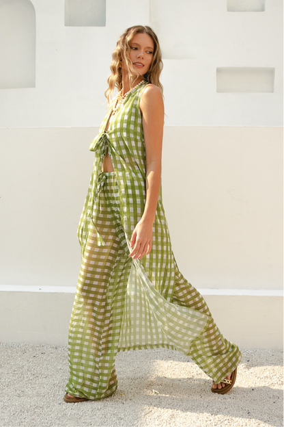 Túnica Amarração Verde Brisa