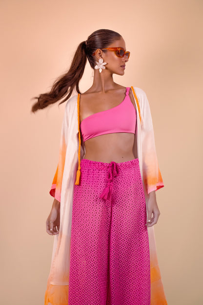 Calça Renda Guipir Mimo Pink