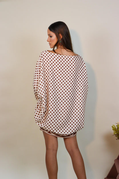 Vestido Amplo Ouro de Mina