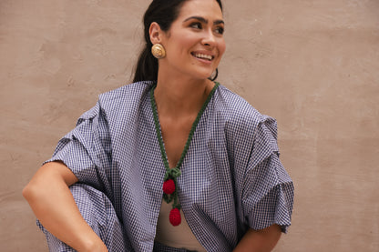 Bata Pregas Bleu Vichy