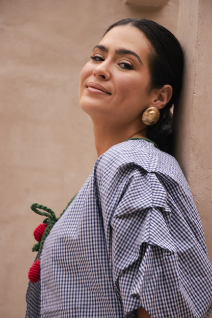 Bata Pregas Bleu Vichy