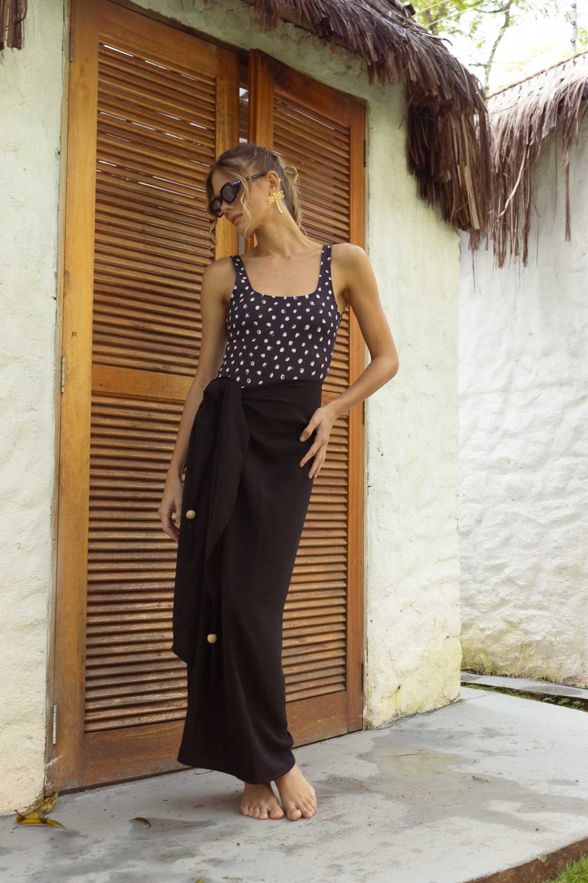 Pareô Midi Black