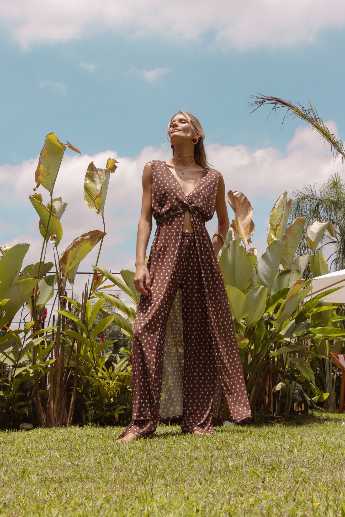 Túnica Amarração Cacao Petit