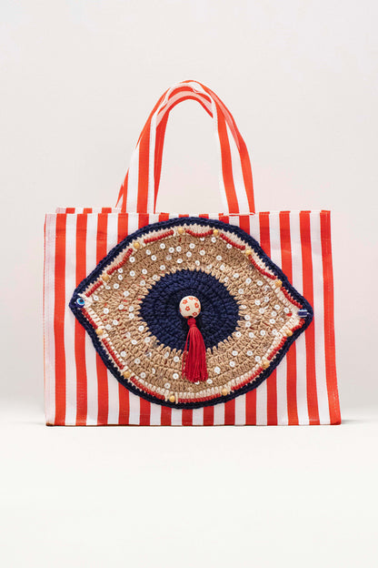 Mini Bolsa Vermelho Náutico