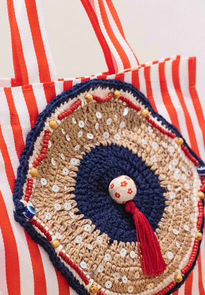 Mini Bolsa Vermelho Náutico