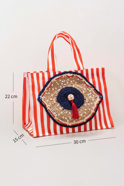 Mini Bolsa Vermelho Náutico