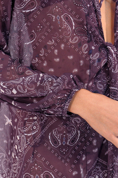 Kimono Paisley Raisin