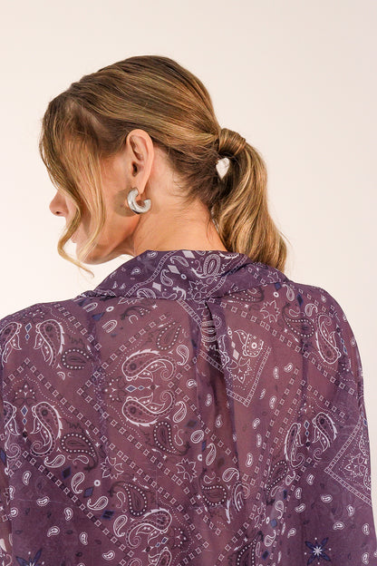 Kimono Paisley Raisin