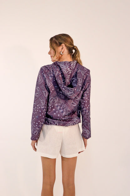 Jaqueta Paisley Raisin