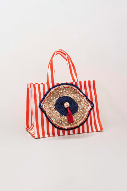 Mini Bolsa Vermelho Náutico