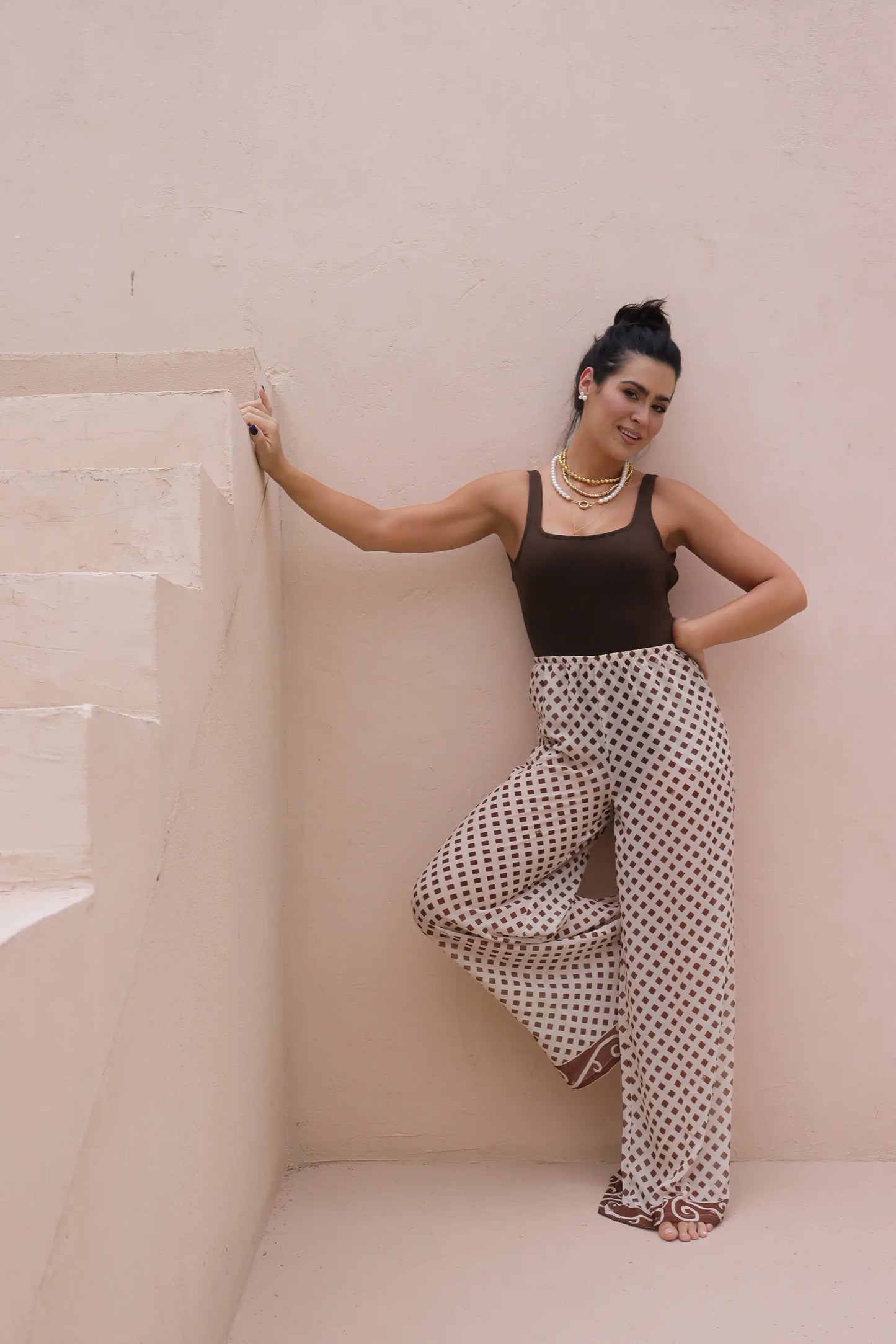 Calça Pantalona  Ouro de Mina