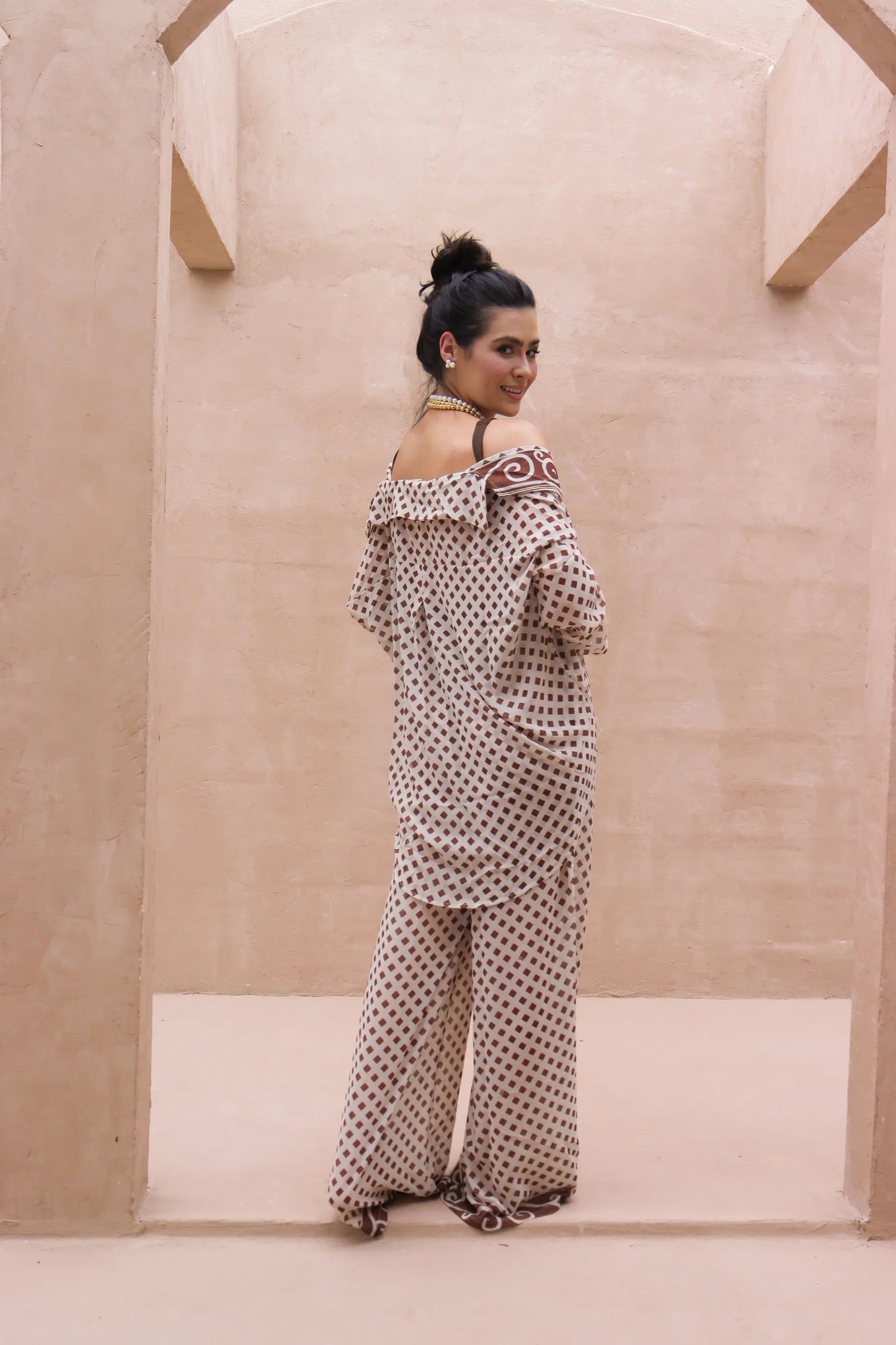 Calça Pantalona  Ouro de Mina