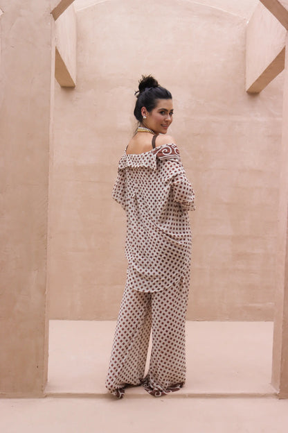 Calça Pantalona  Ouro de Mina