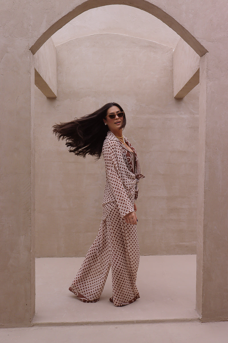 Calça Pantalona  Ouro de Mina