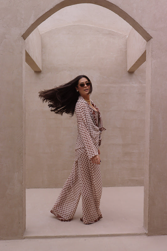 Calça Pantalona  Ouro de Mina