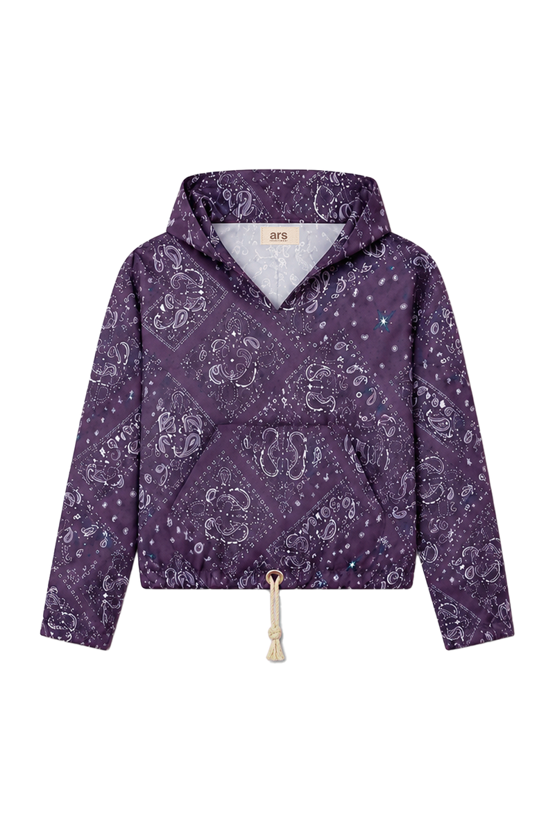 Jaqueta Corta Vento Paisley Raisin