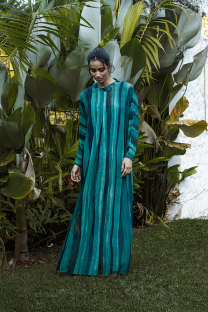 Vestido Manga Tule Voyage Ondas