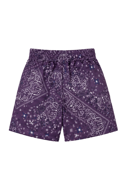 Short  Corta Vento  Paisley Raisin