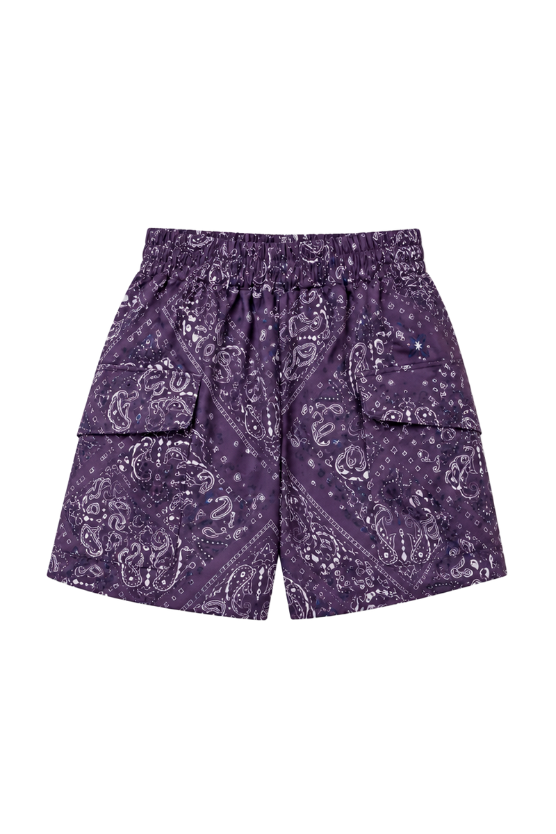 Short  Corta Vento  Paisley Raisin